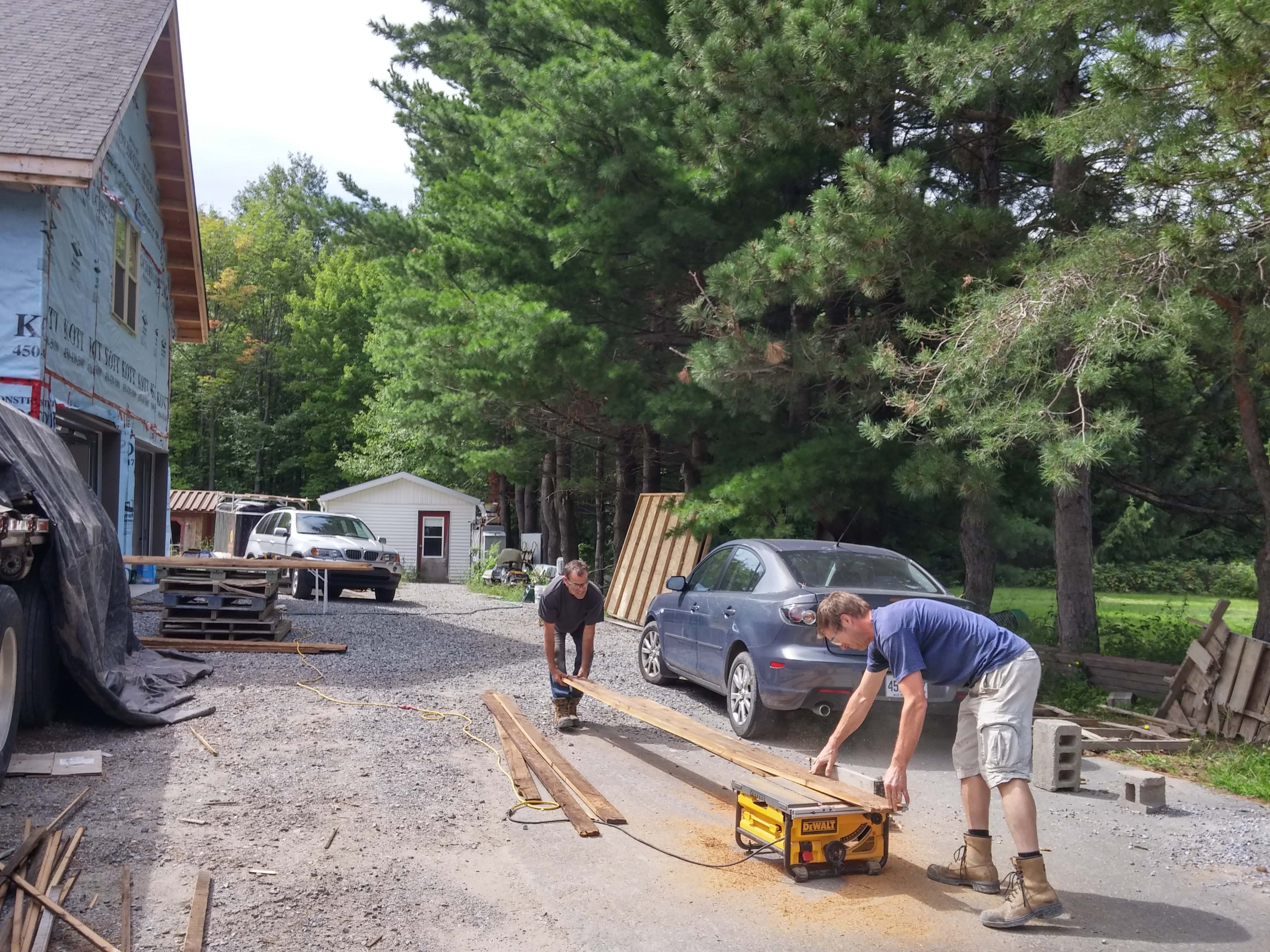 Ensemble de fausses poutres antiques