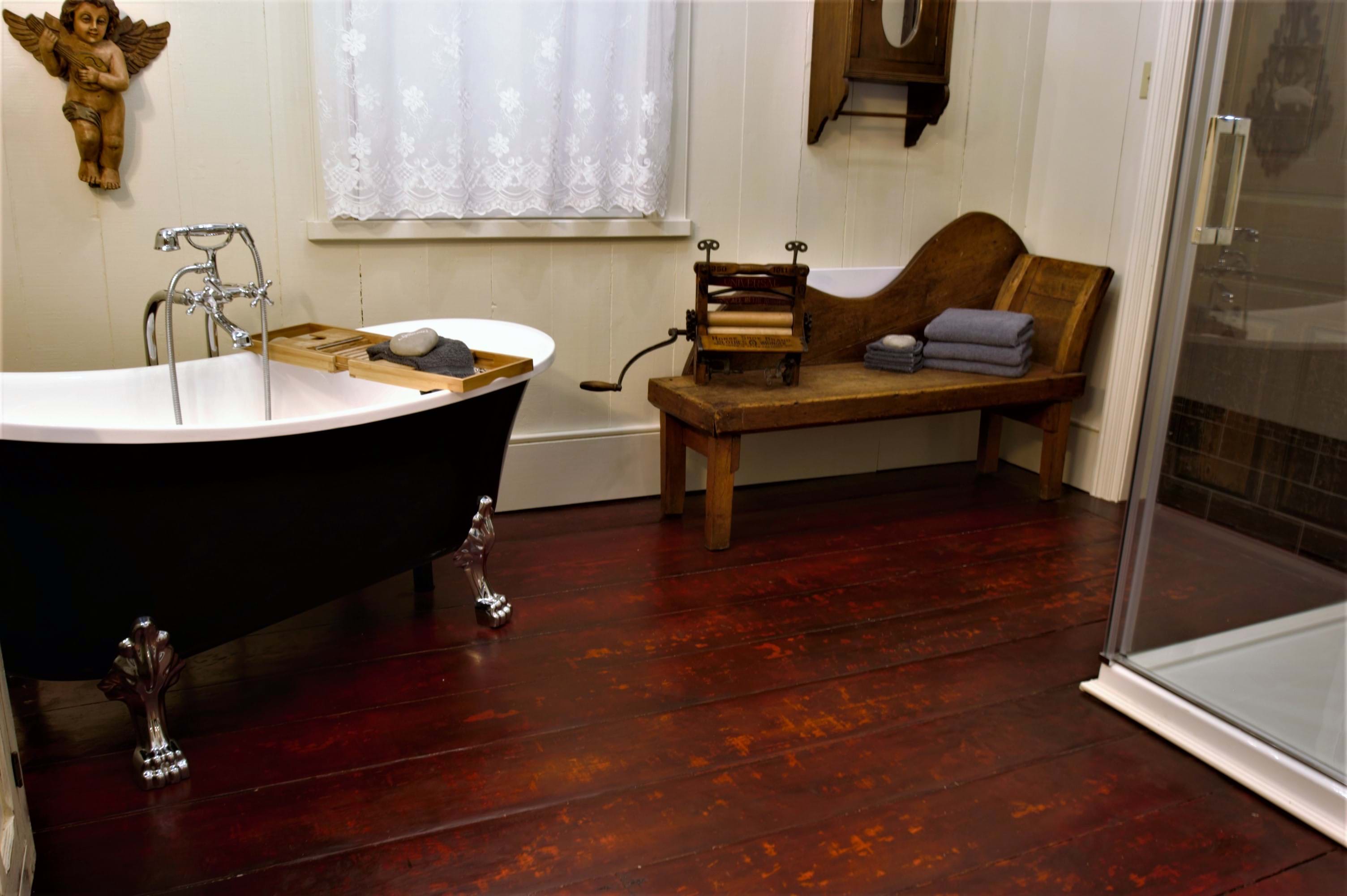 Plancher rouge sang de boeuf