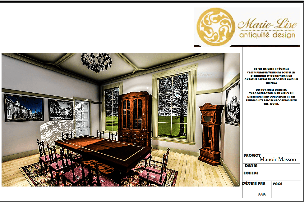 Restauration intérieur du manoir Masson Terrebonne