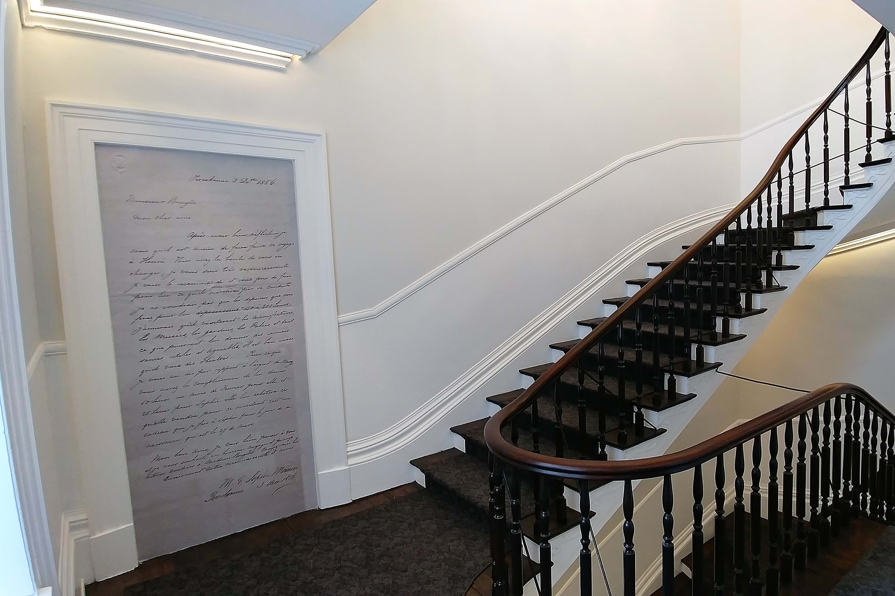 Restauration d'un escalier de manoir.