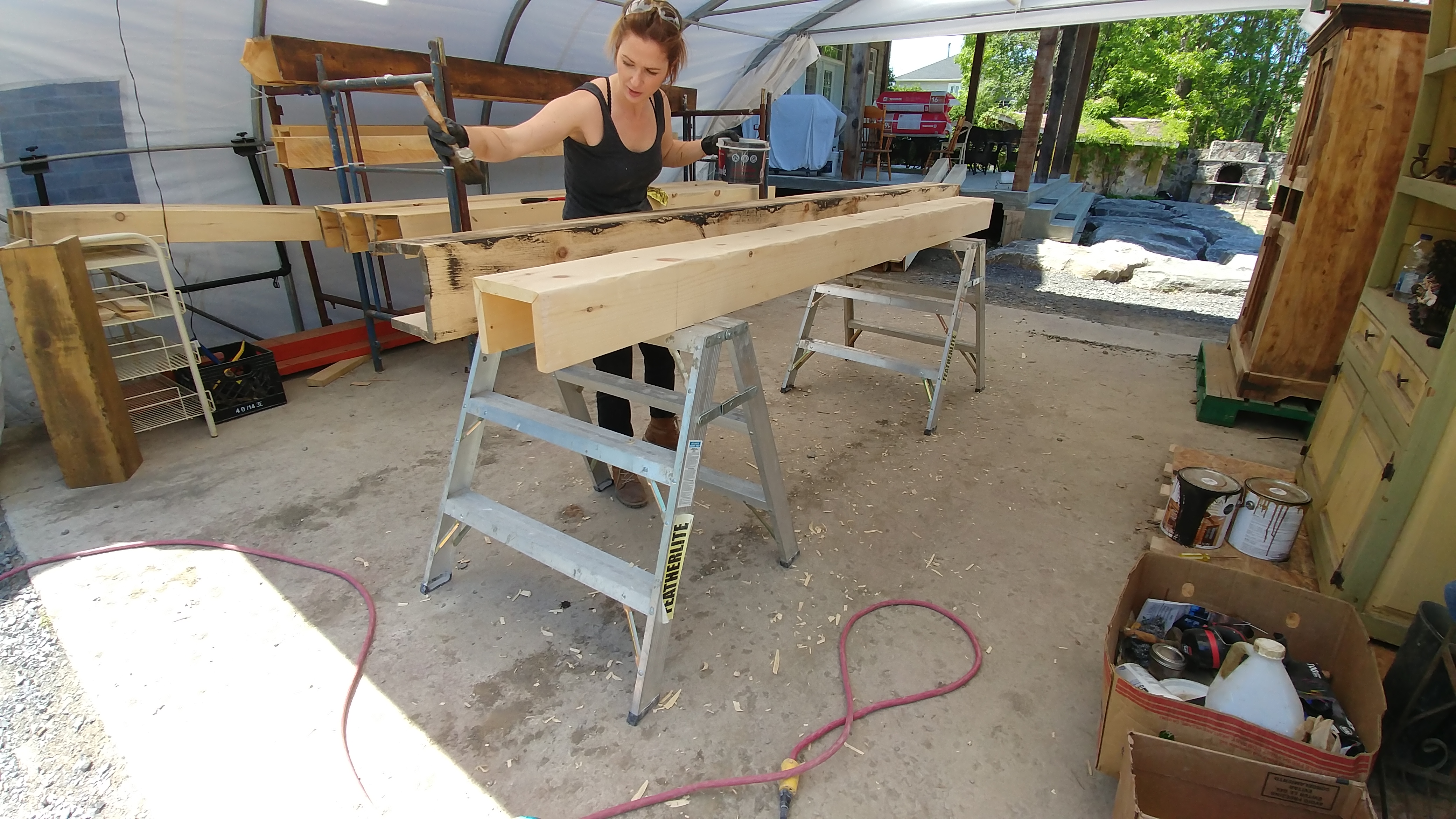 Jeux de poutres à Laval