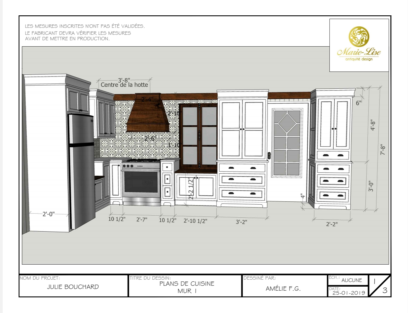 Cuisine en bois massif à Boischatel