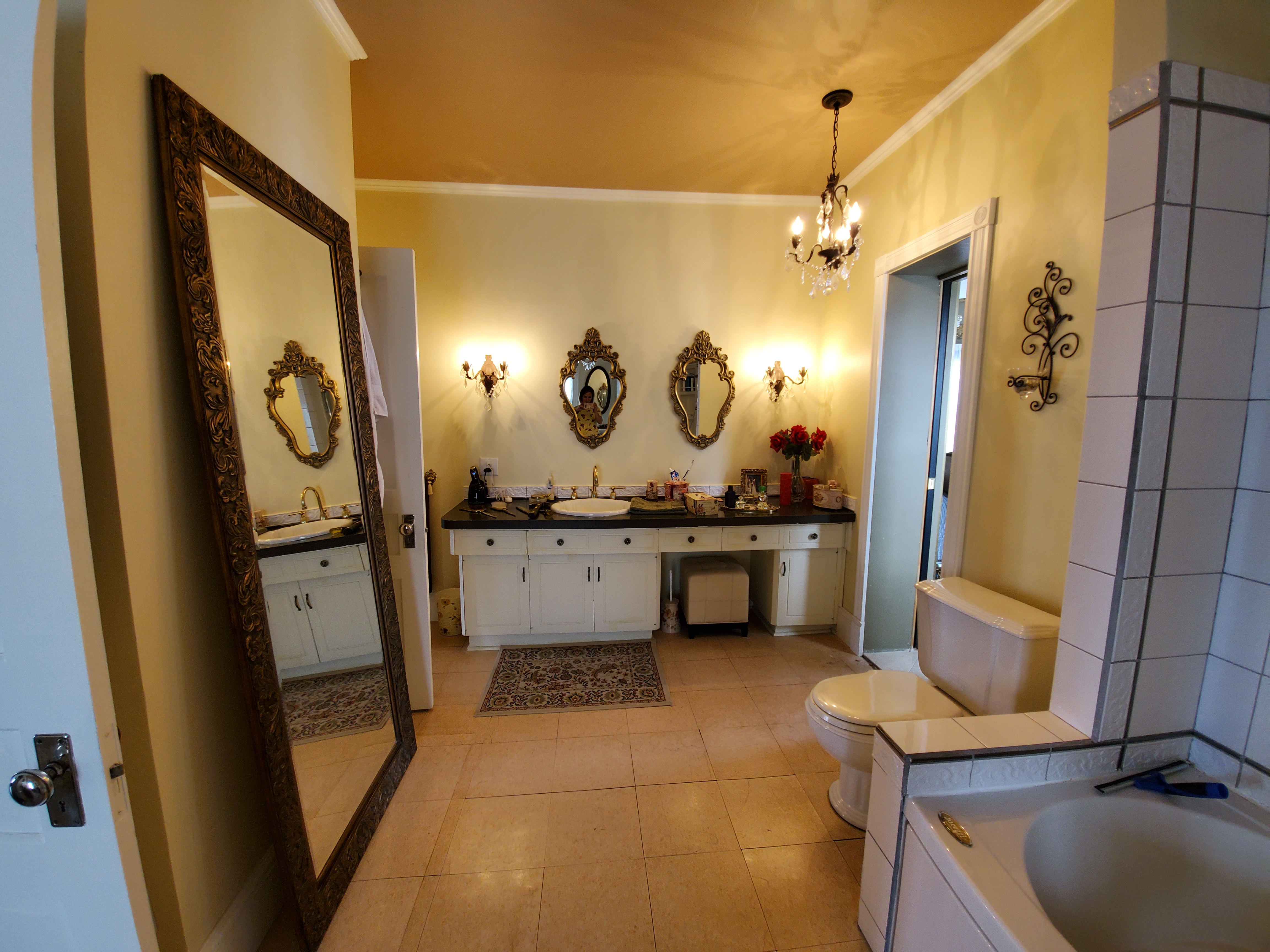 Plans 3D de salle de bain et walk-in style victorien