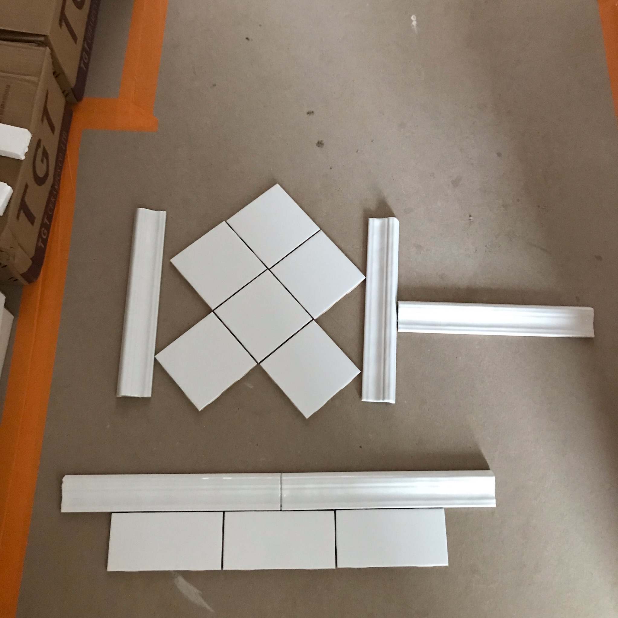 Plans 3D de salle de bain et walk-in style victorien