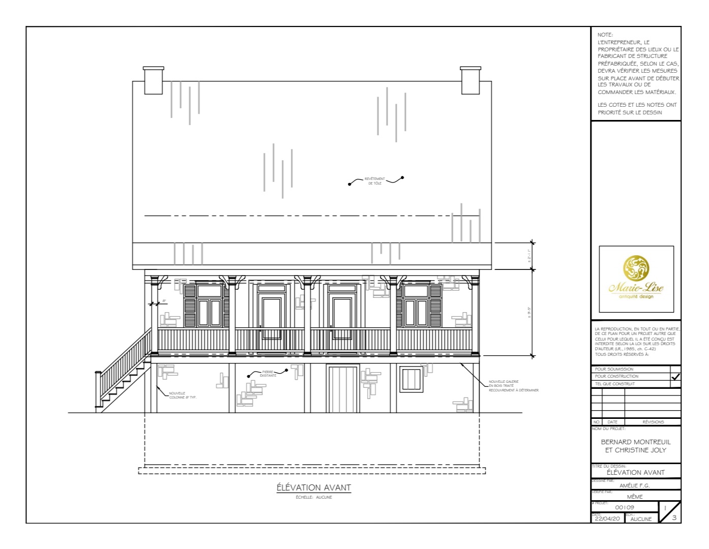 Canadienne en pierre de 200 ans