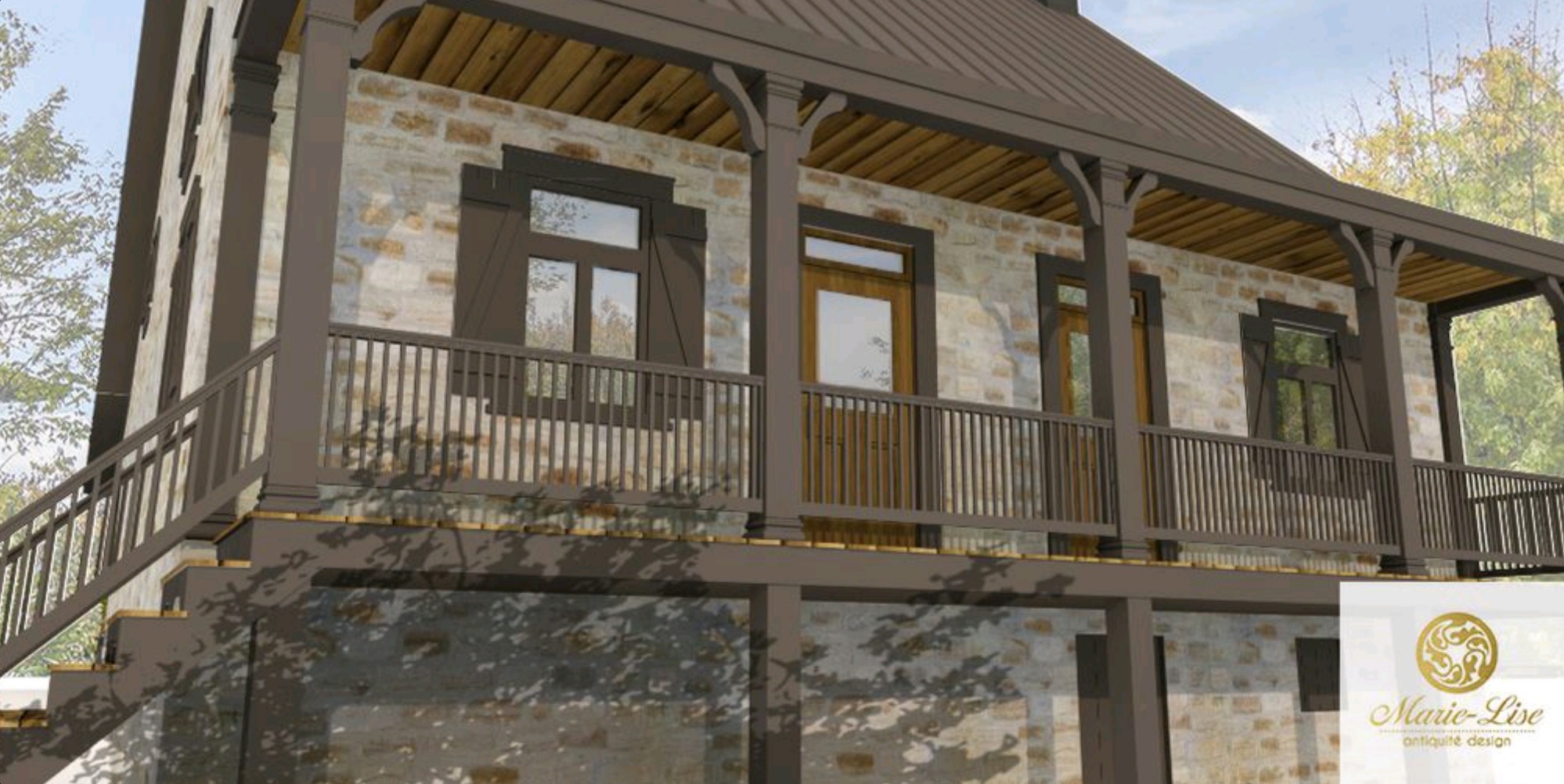 Canadienne en pierre de 200 ans