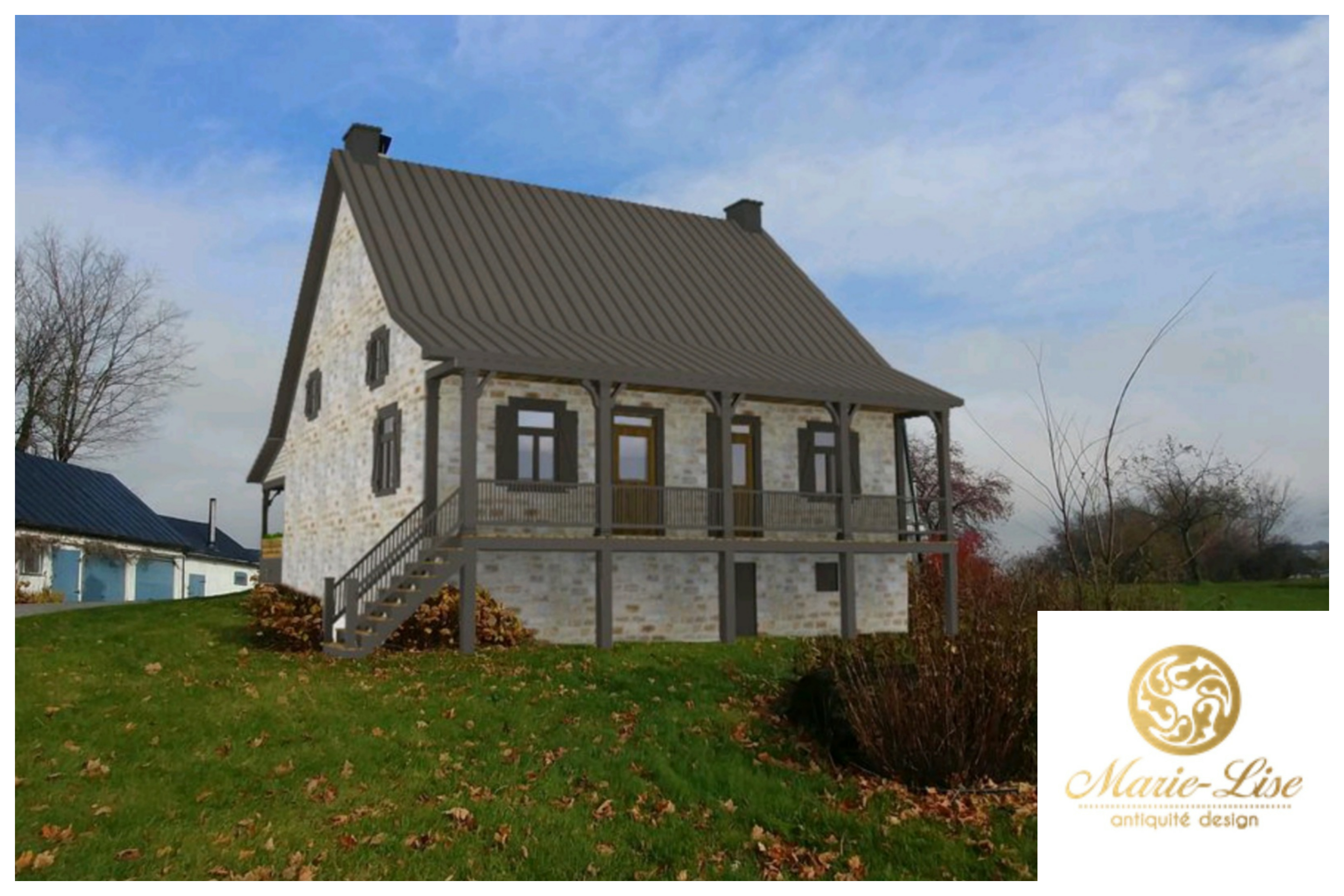 Canadienne en pierre de 200 ans