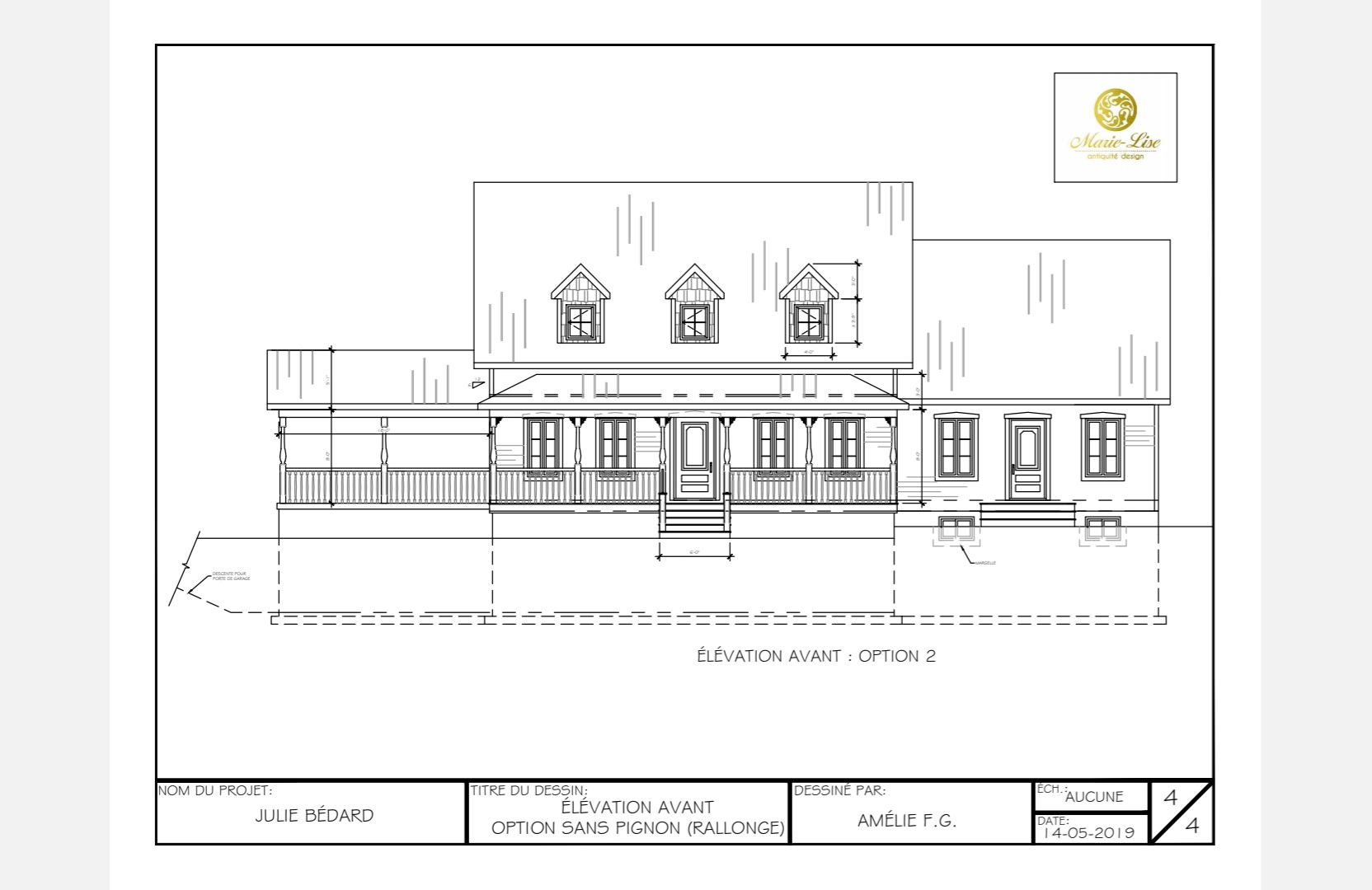 Plans contracteur pour une maison pièce sur pièce