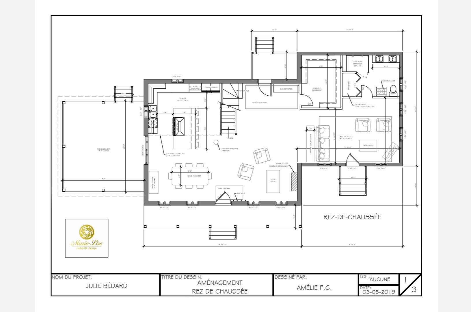 Plans contracteur pour une maison pièce sur pièce