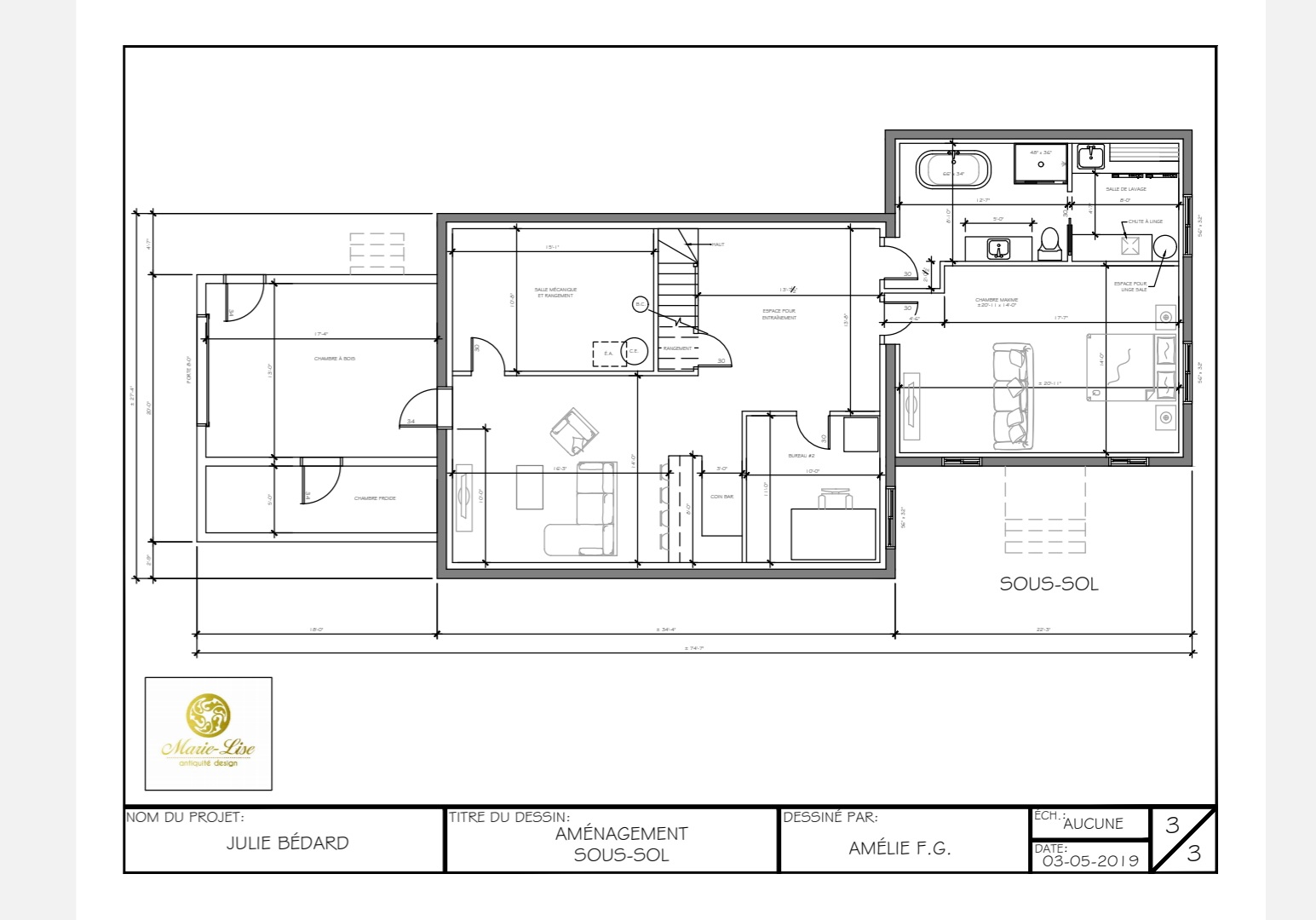 Plans contracteur pour une maison pièce sur pièce