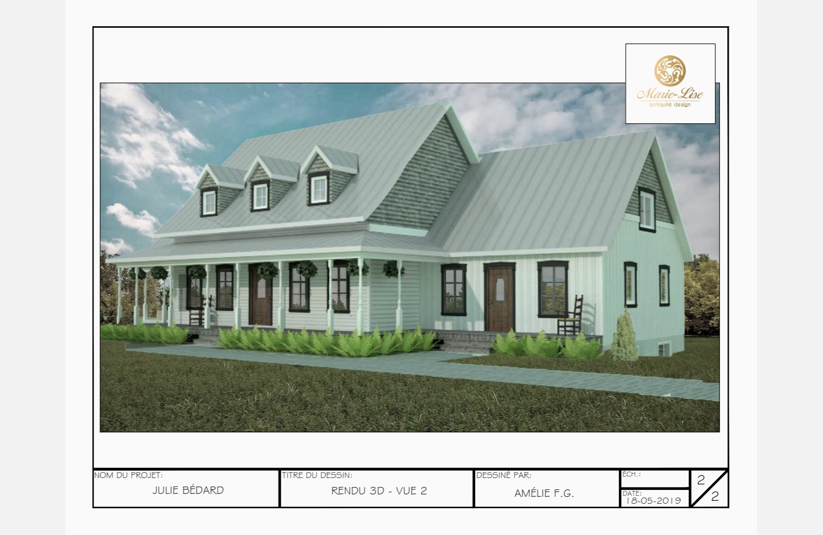 Plans contracteur pour une maison pièce sur pièce