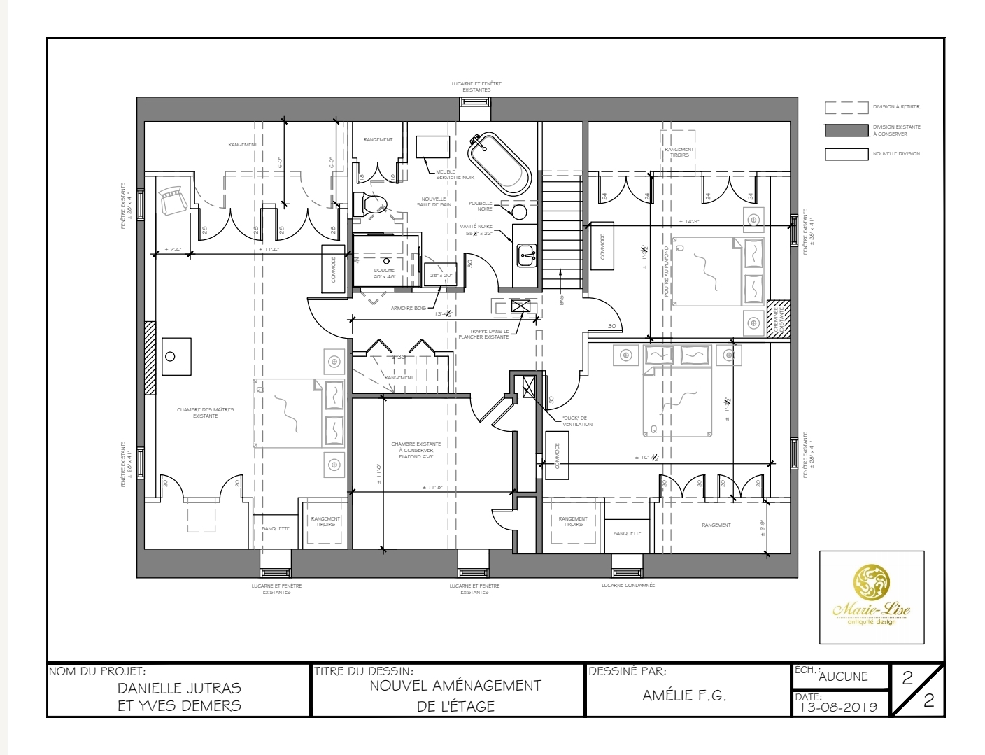 Réaménagement d'un deuxième étage