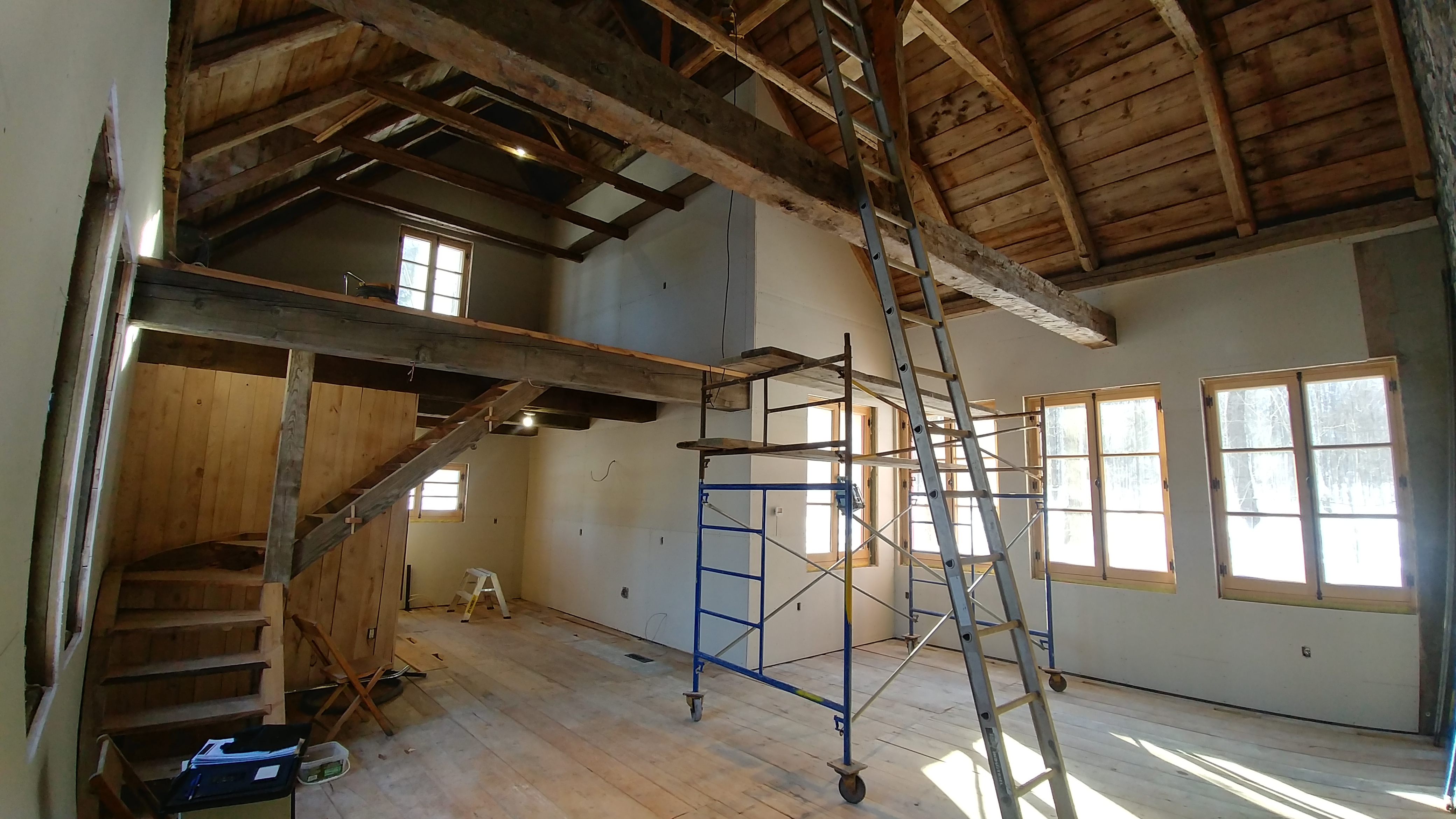 Restauration d'une charpente ancienne