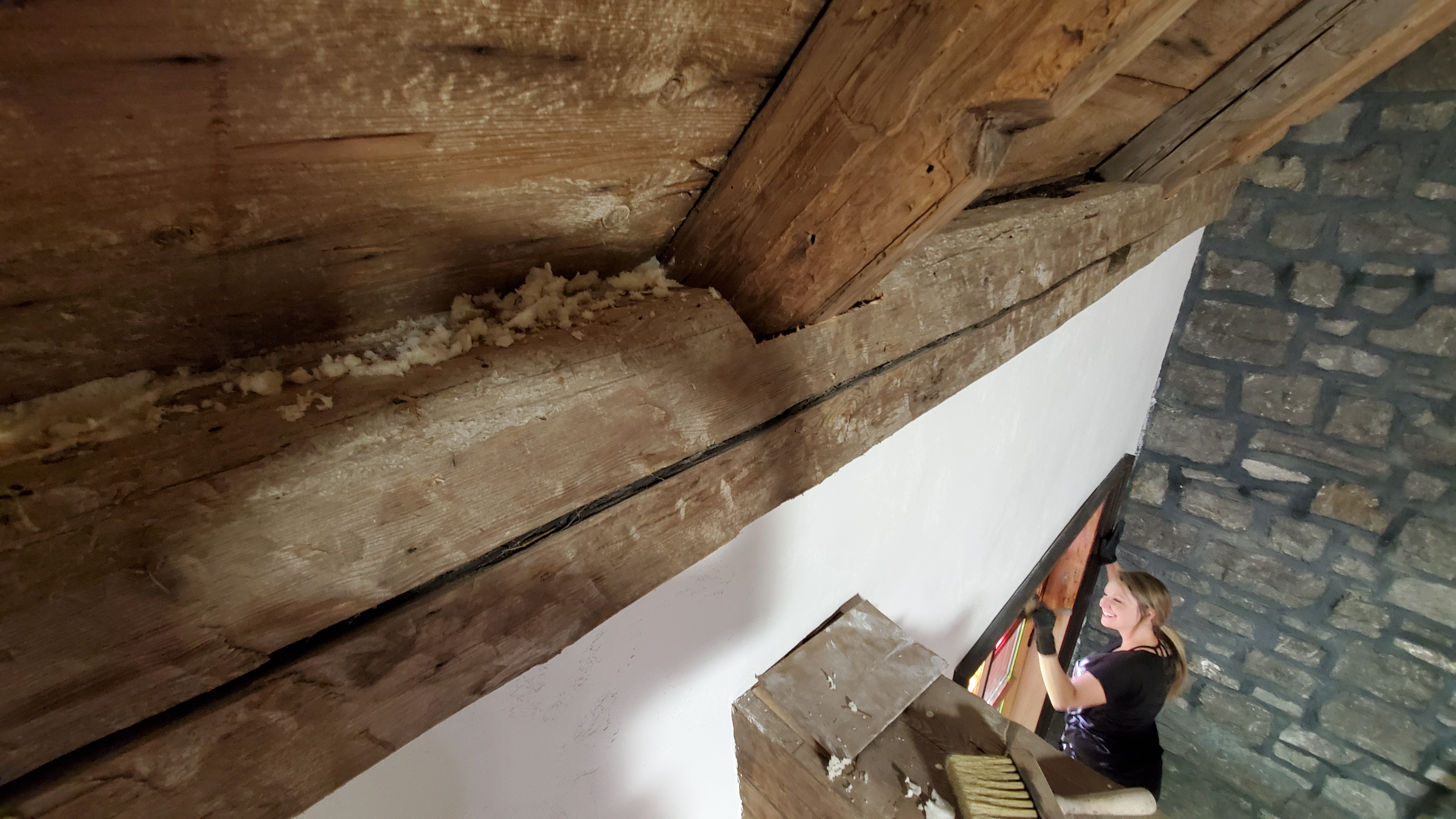 Restauration d'une charpente ancienne