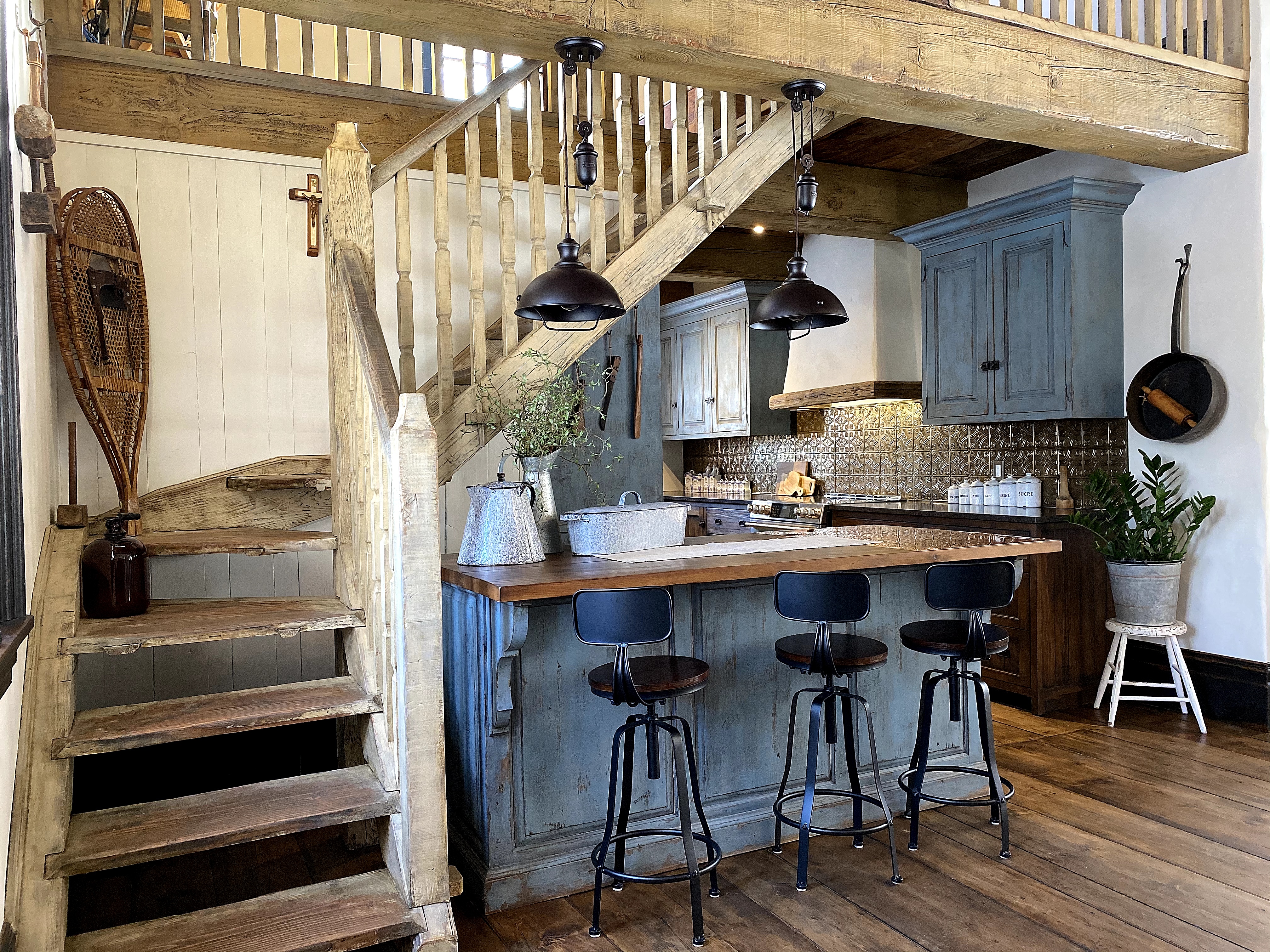 Escalier de cabane à sucre