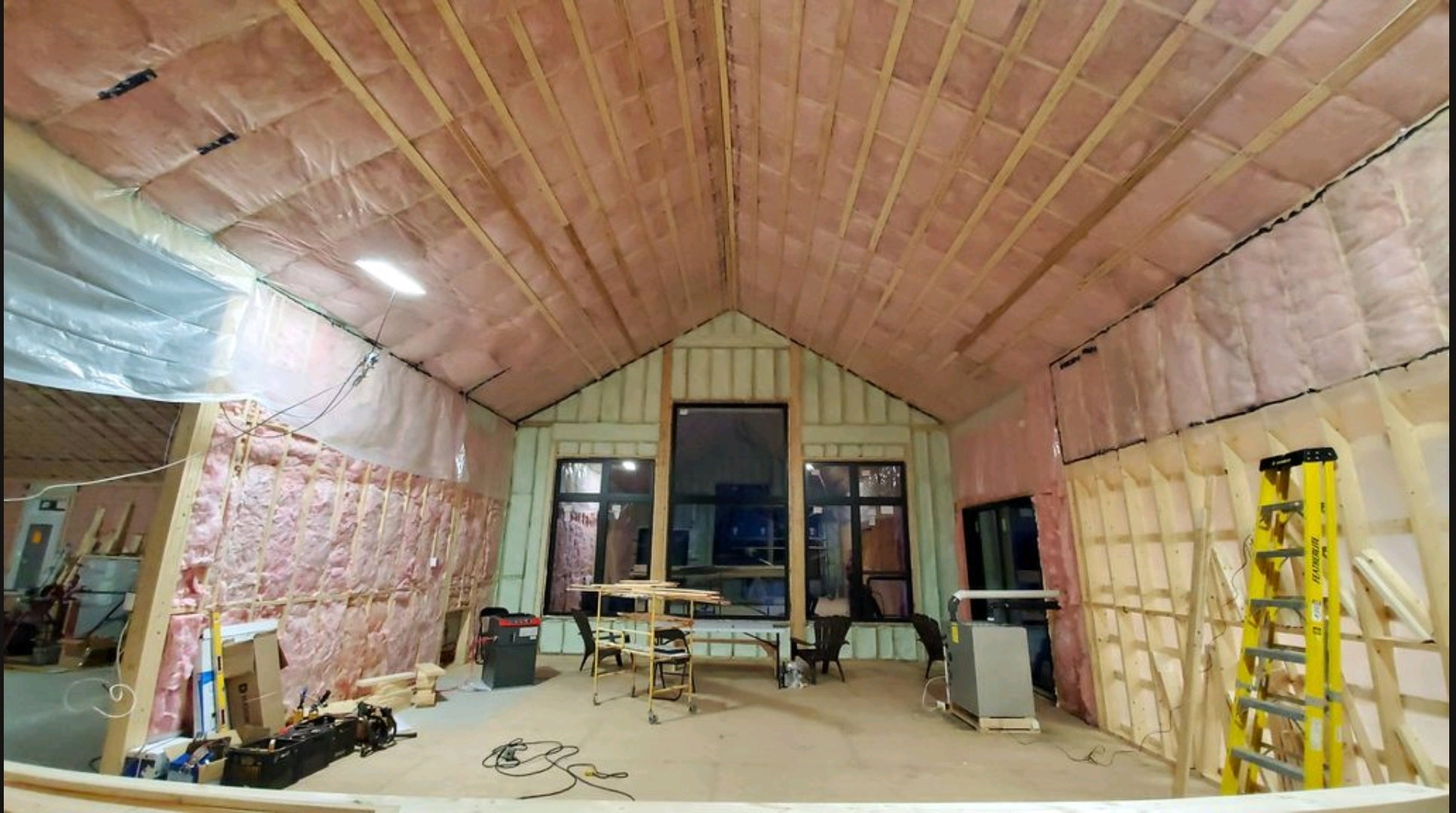 Poutres arquées pour construction neuve