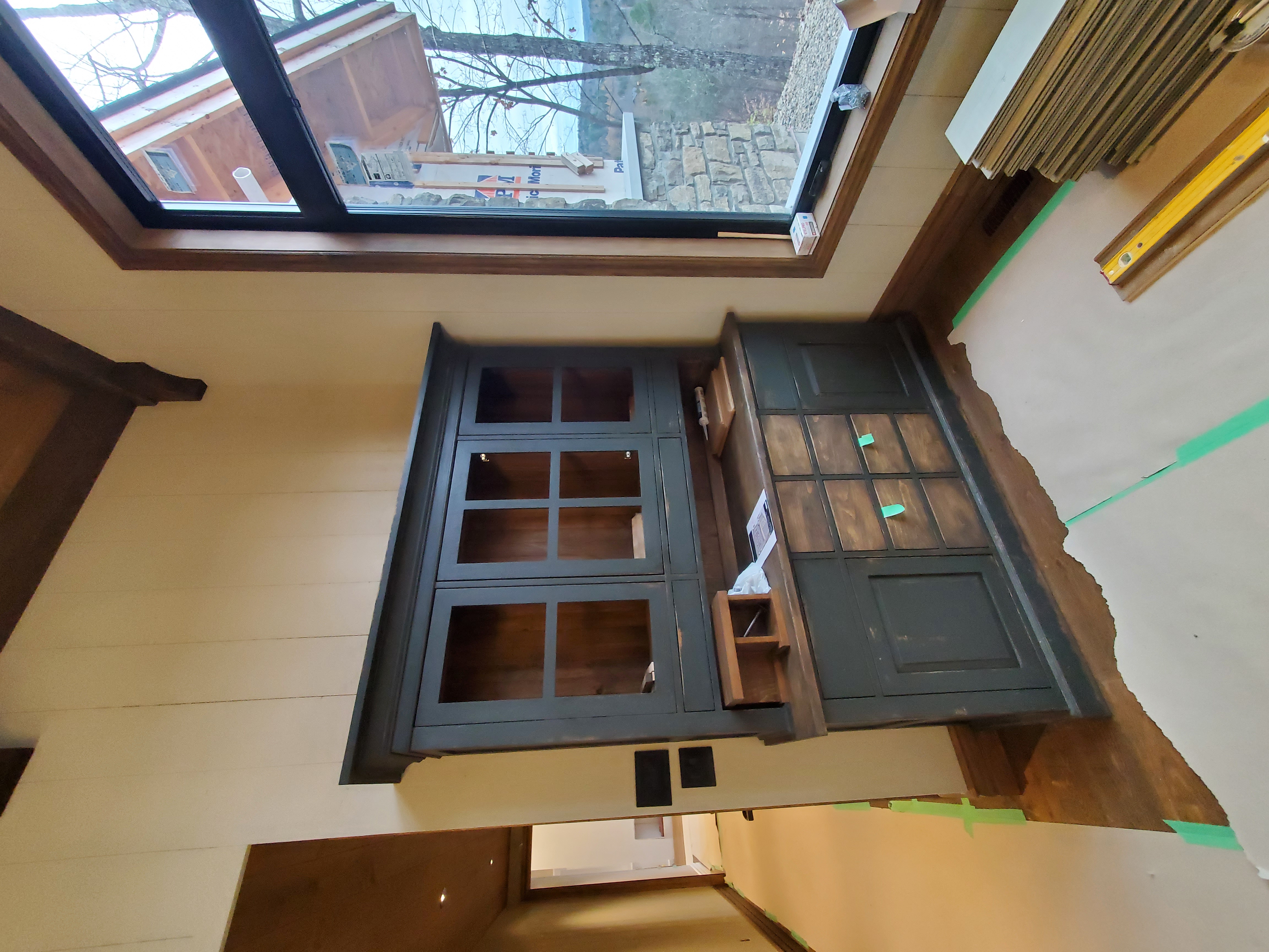 Buffet rustique pour coin bar