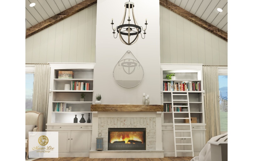 Chambre des maîtres avec cathédrale