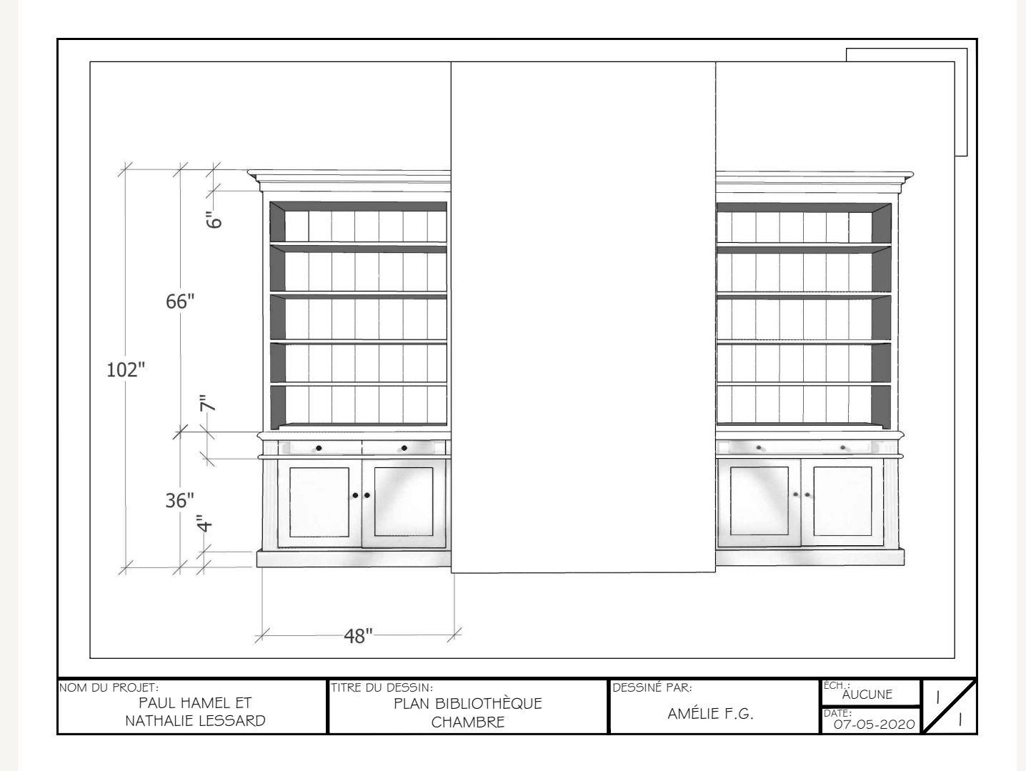 Chambre des maîtres avec cathédrale