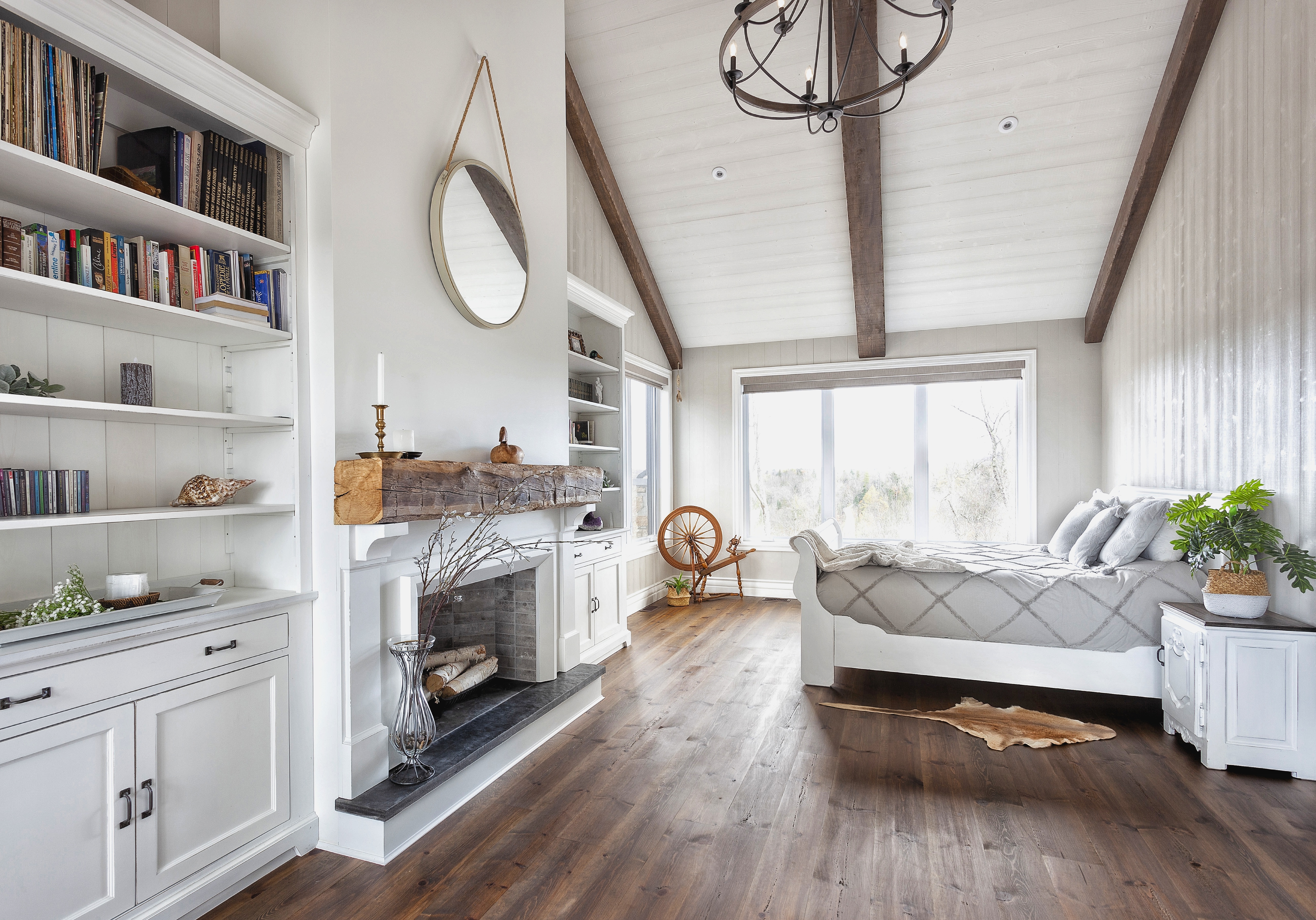 Chambre des maîtres avec cathédrale