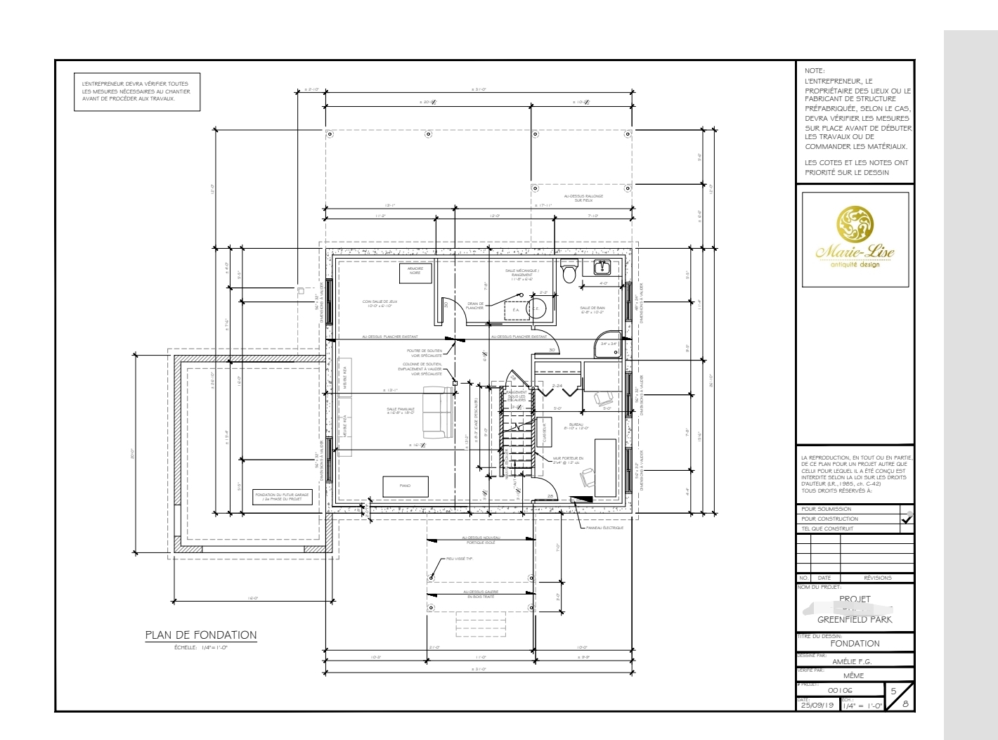 Rénovations d'une ancestrale en 2 phases à Greenfield Park