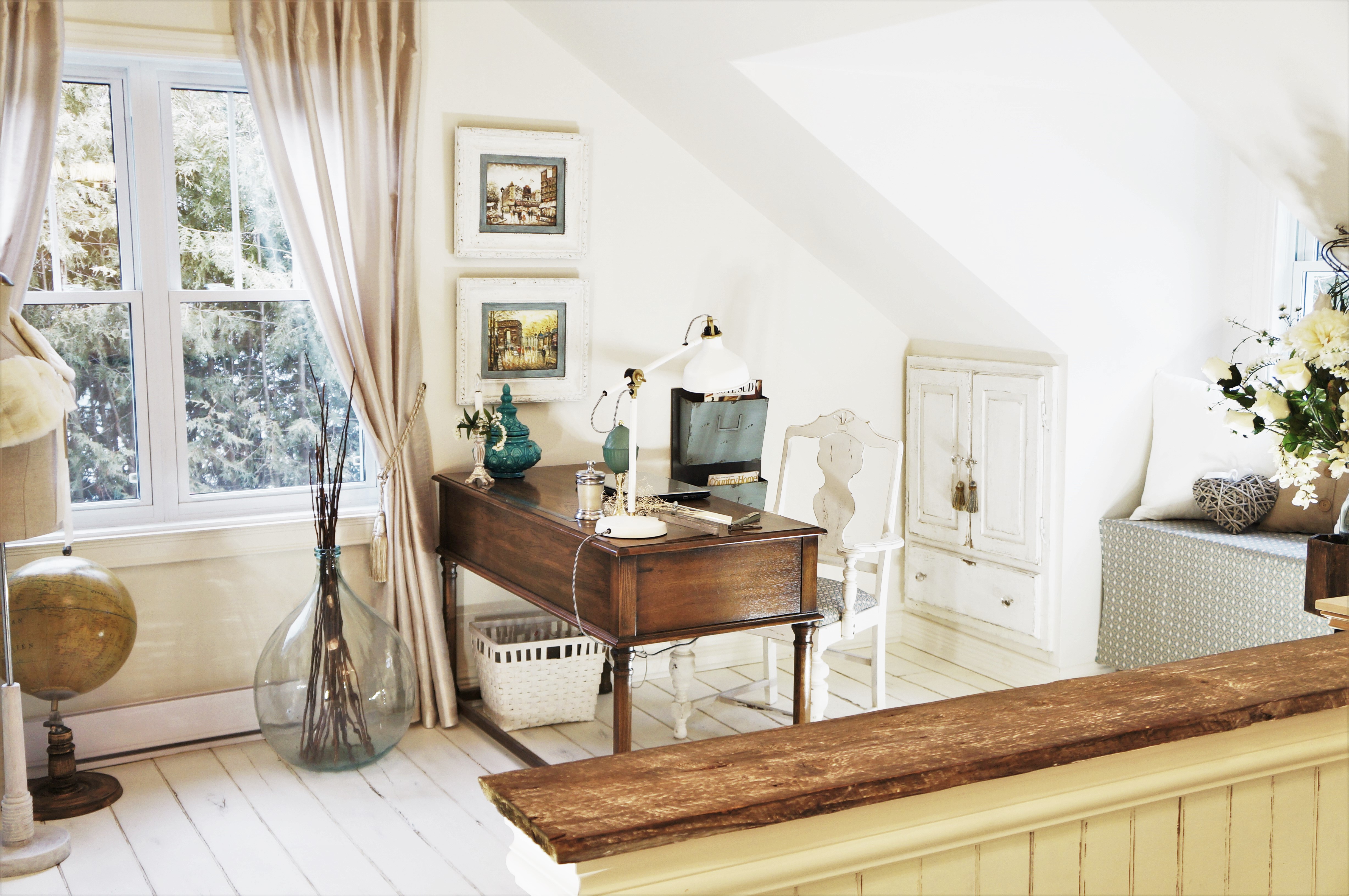Bureau de travail '' Shabby Chic''