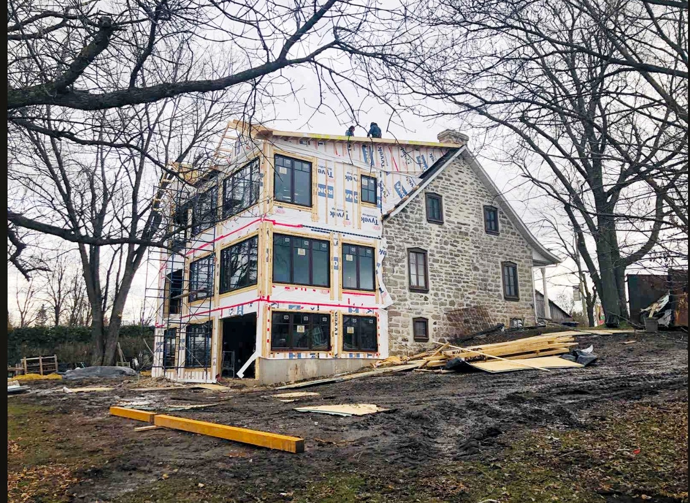 Agrandissement sur 3 étages à Laval