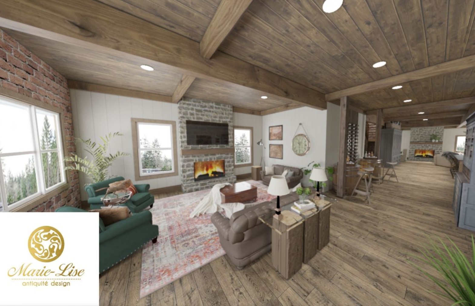 Design ''Old Barn'' à Mille-Isles