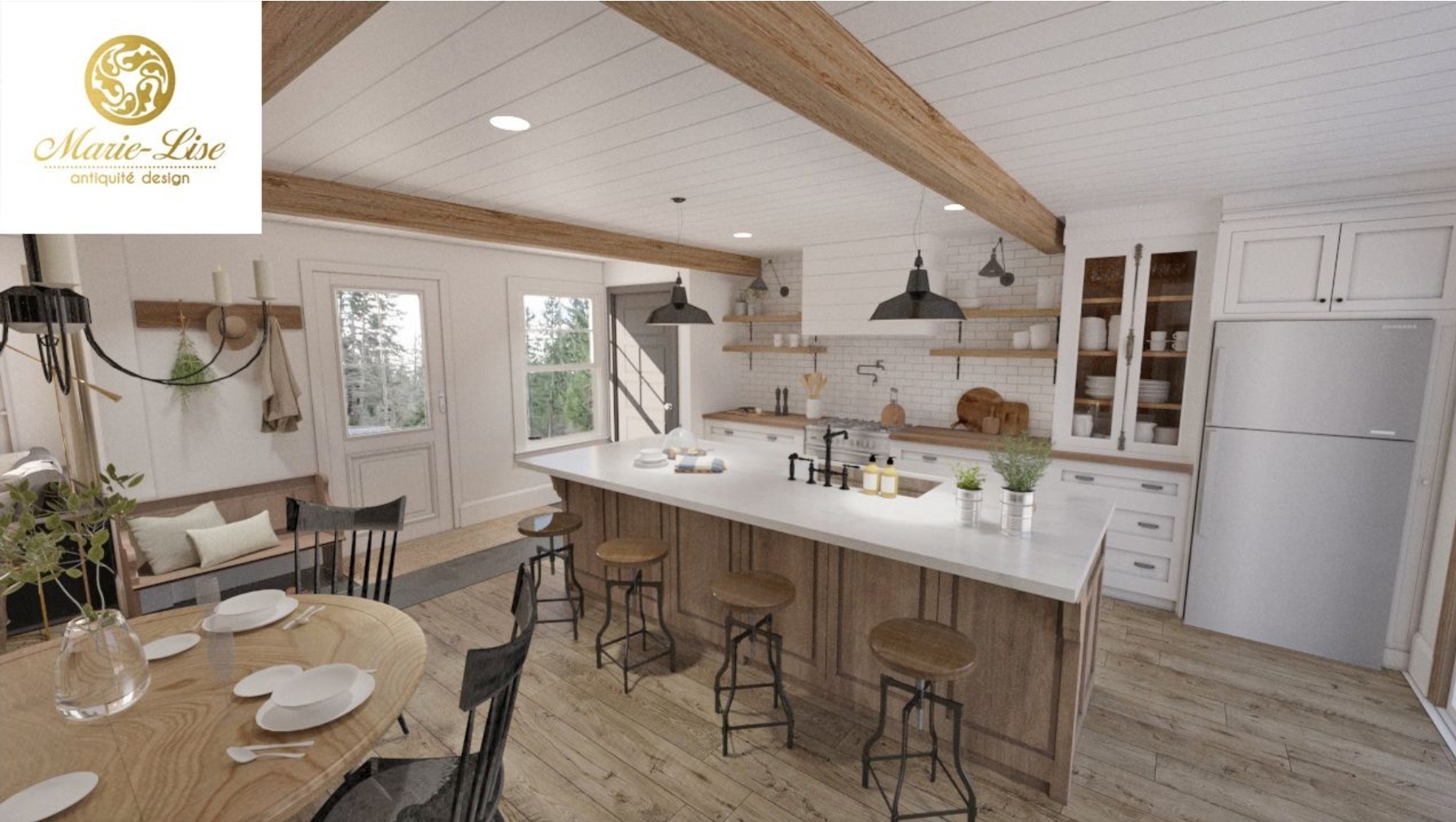 Maison ancestrale en brique à Danville