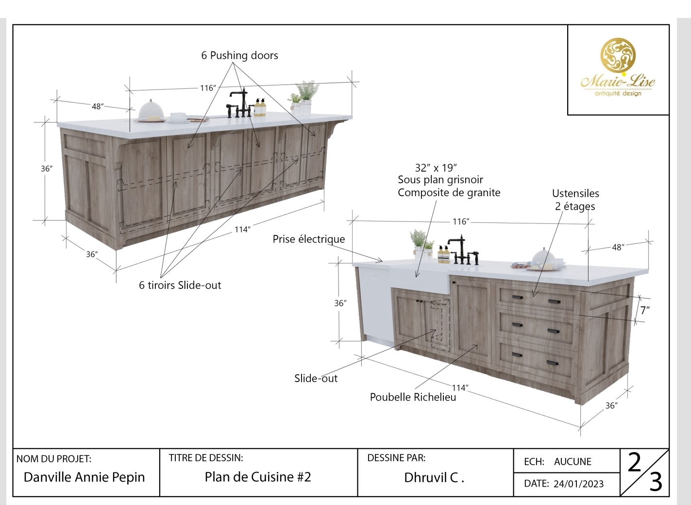 Maison ancestrale en brique à Danville