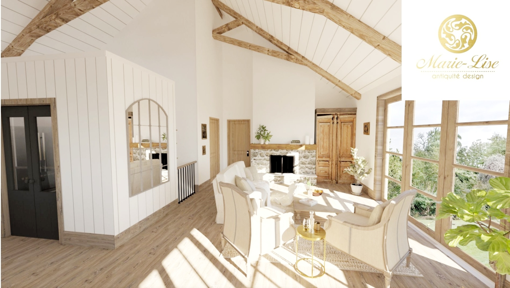 Design French Country en bord de lac