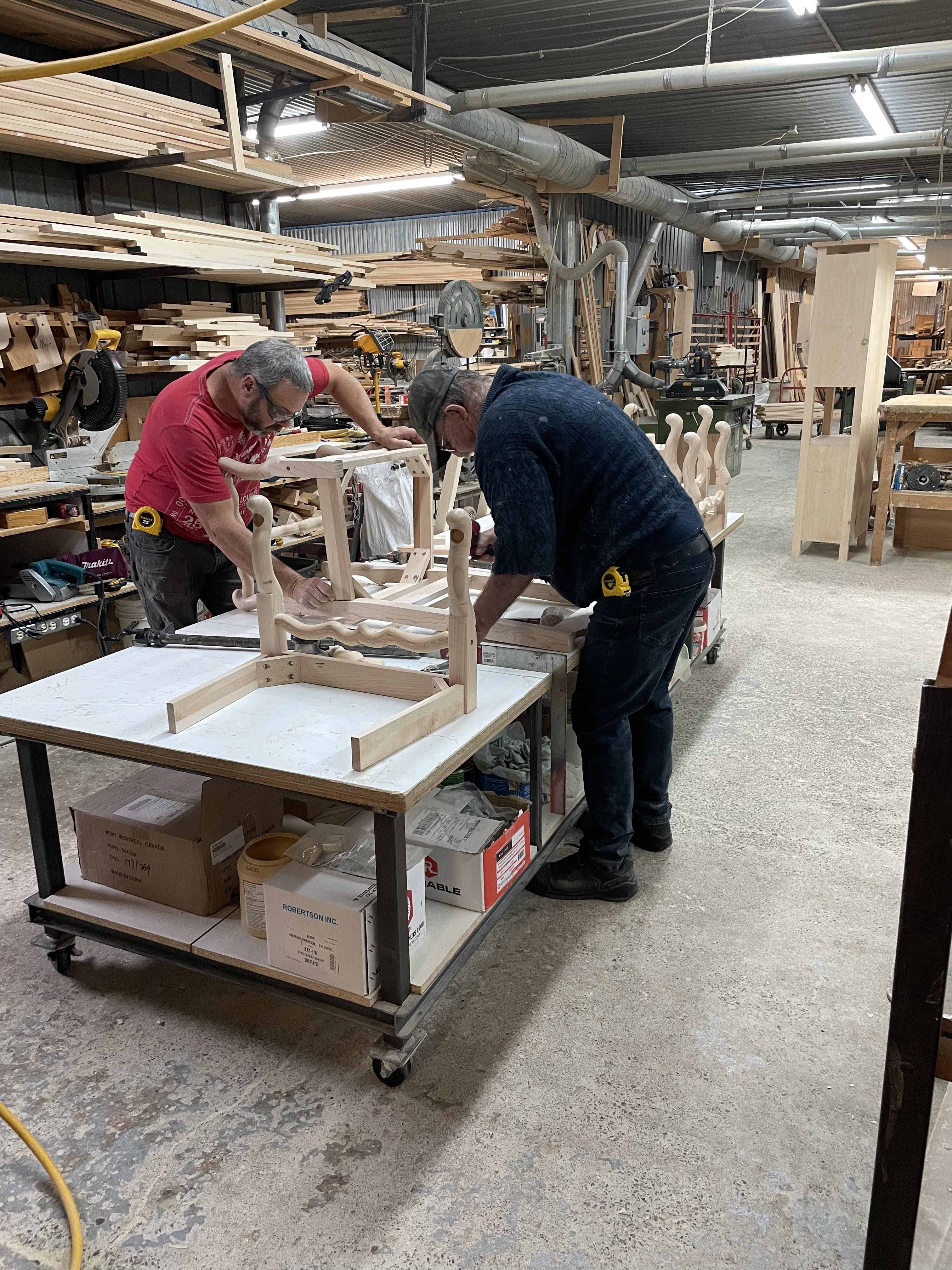 Chaises à os de mouton