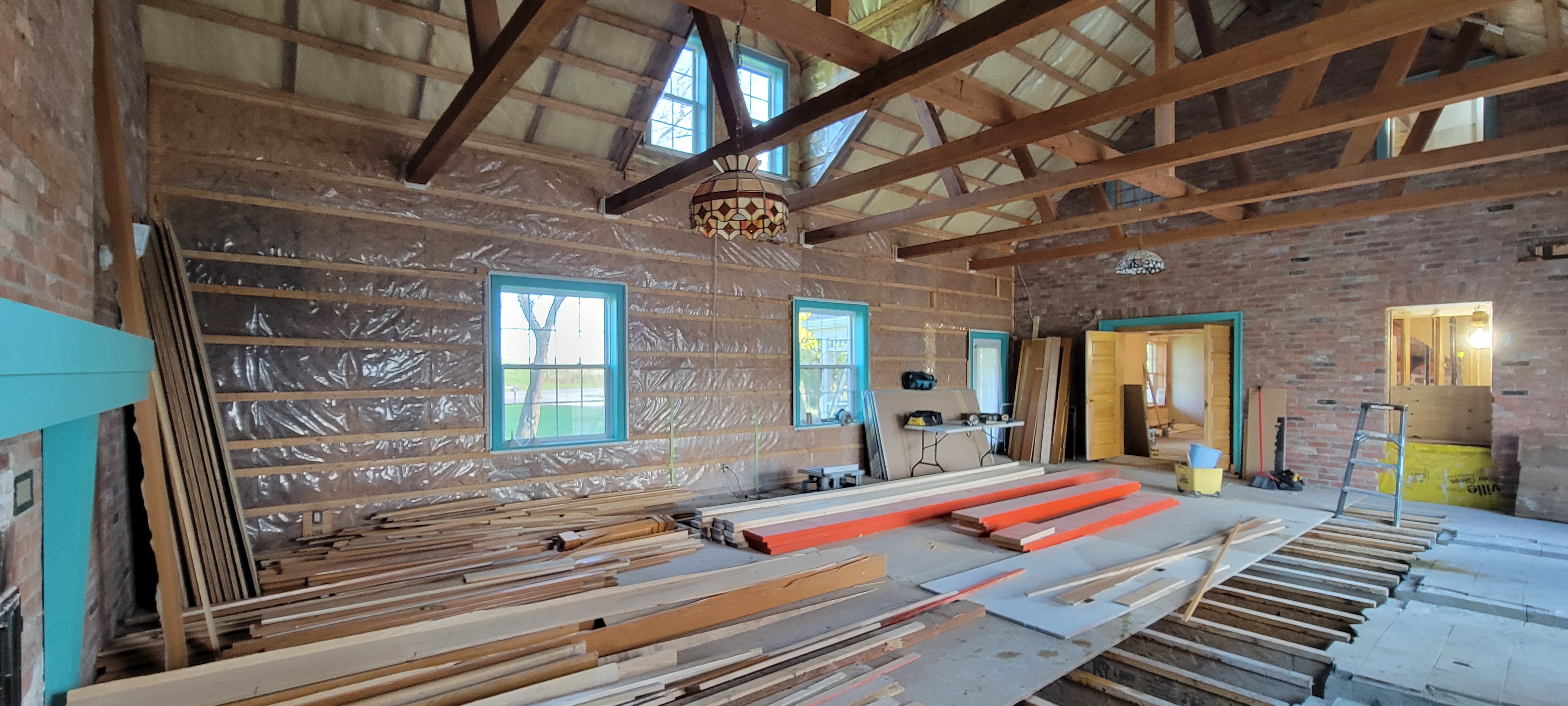 Brunissement de poutres