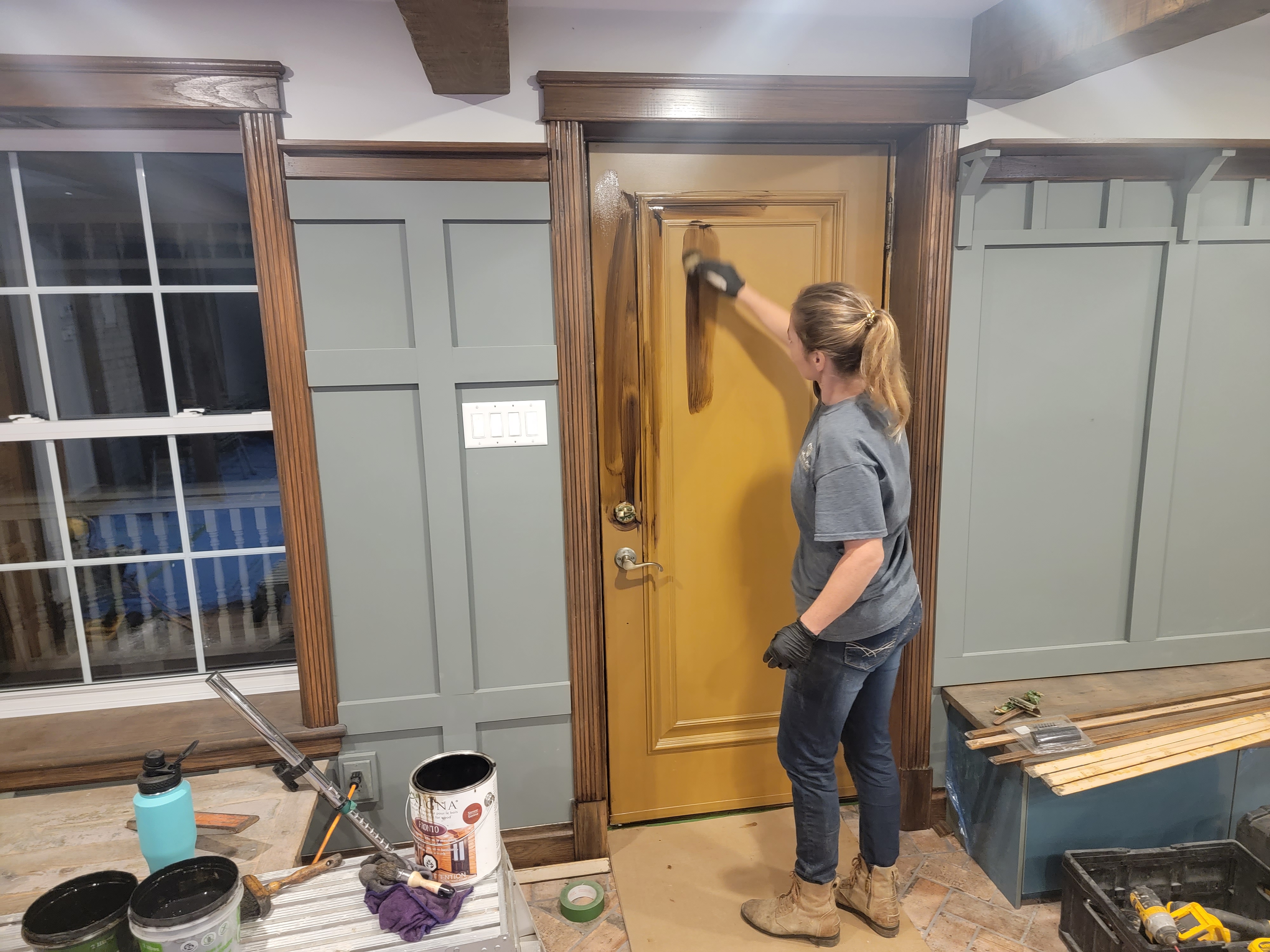 Brunissement de poutres