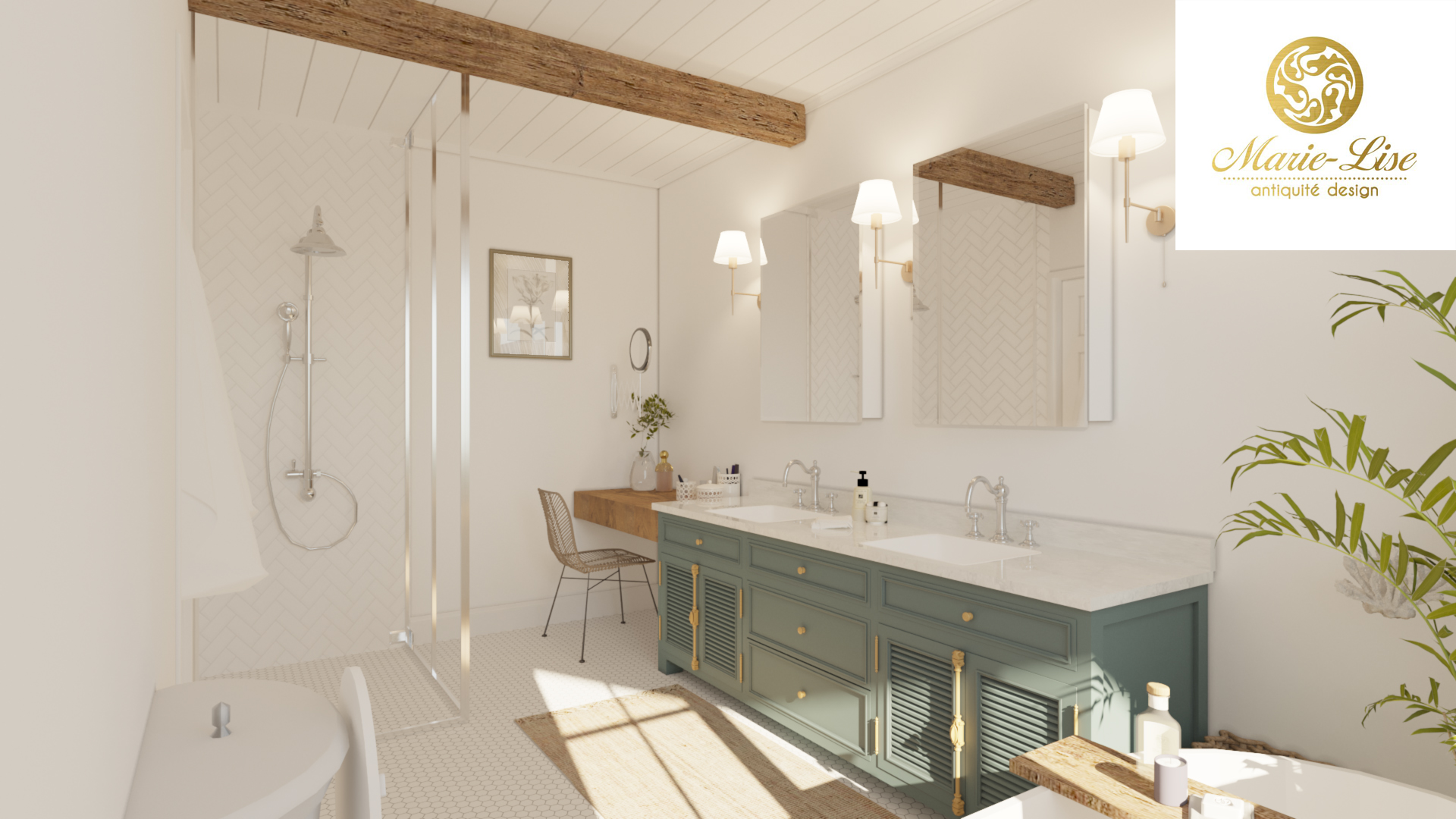 Salles de bain intemporelles avec rangements secrets