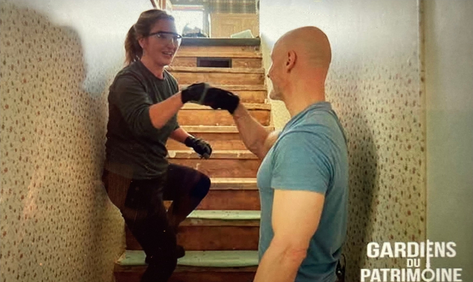 Restauration d'un escalier d'ancienne écurie