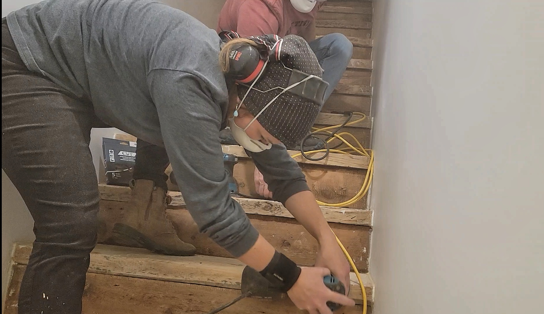 Restauration d'un escalier d'ancienne écurie