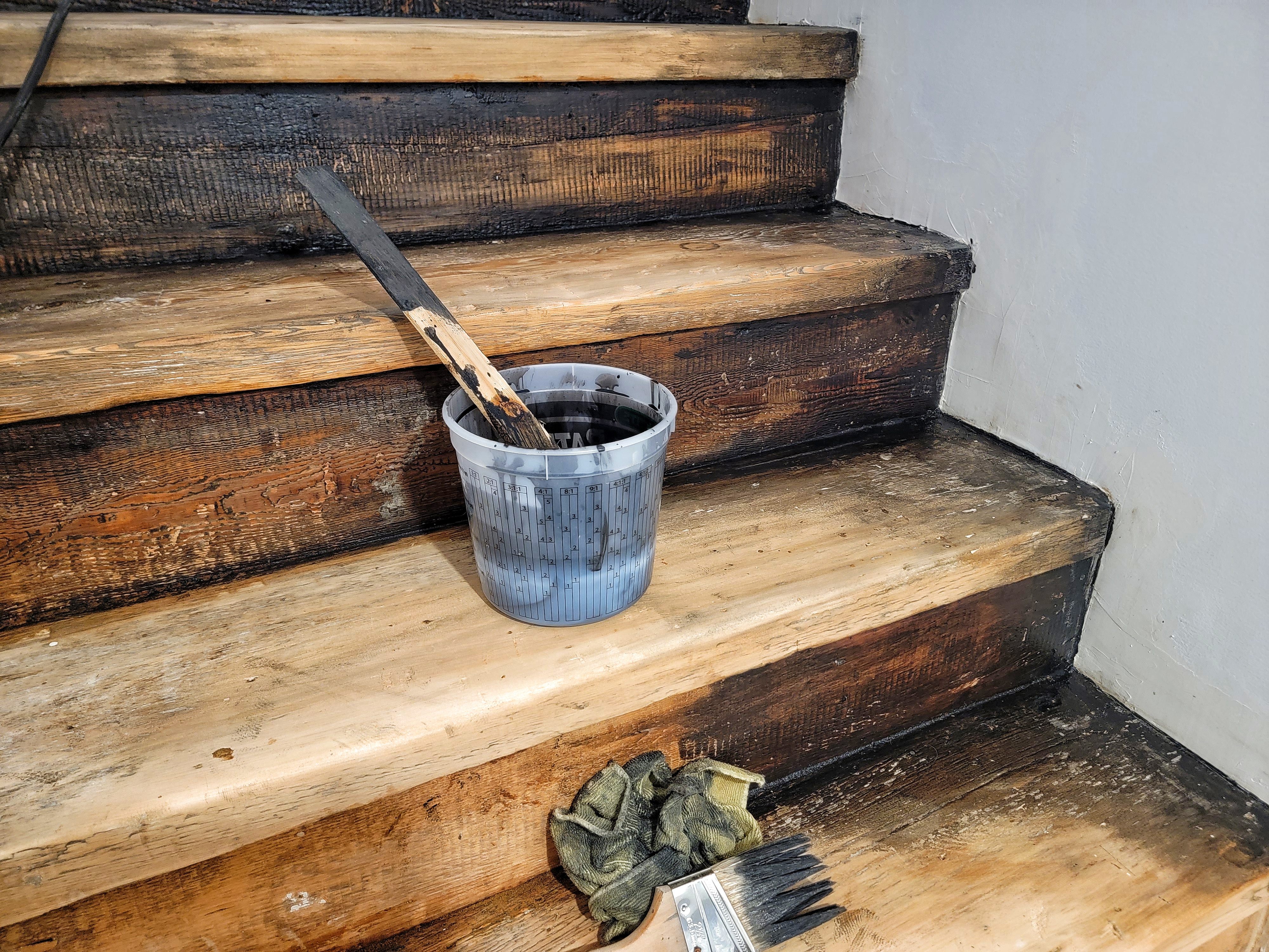 Restauration d'un escalier d'ancienne écurie