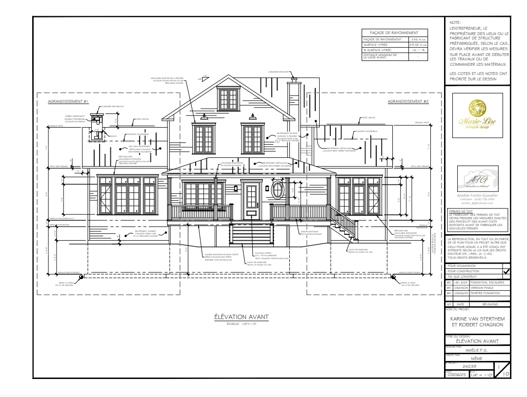 Double agrandissement maison ancestrale Beloeil