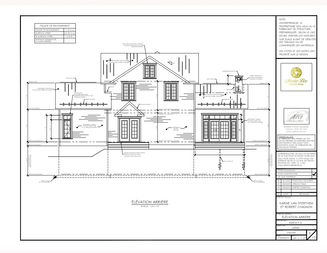 Double agrandissement maison ancestrale Beloeil